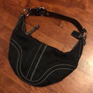 Black coach hobo bag